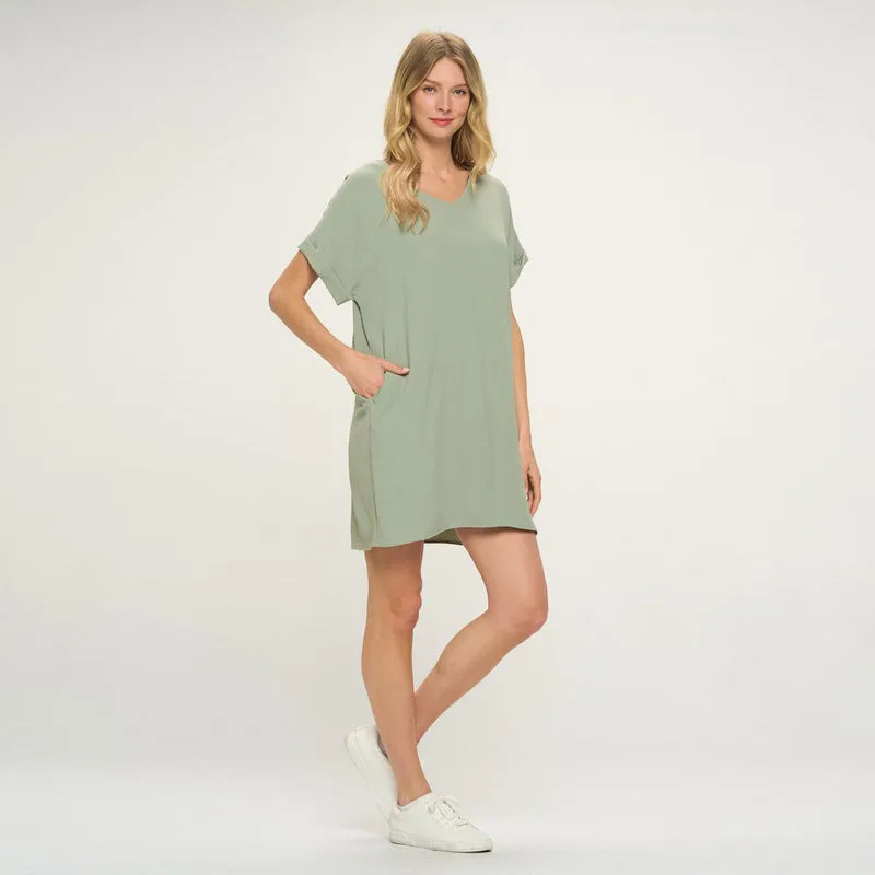 Carefree Pocket T-Dress