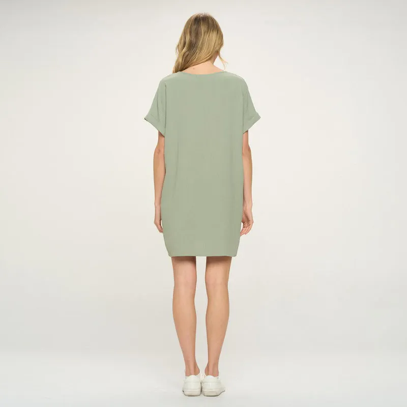 Carefree Pocket T-Dress