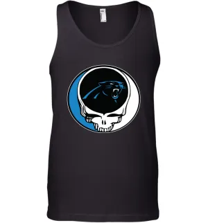 Carolina Panthers Grateful Dead Steal Your Face NFL Football Mens Tank Top