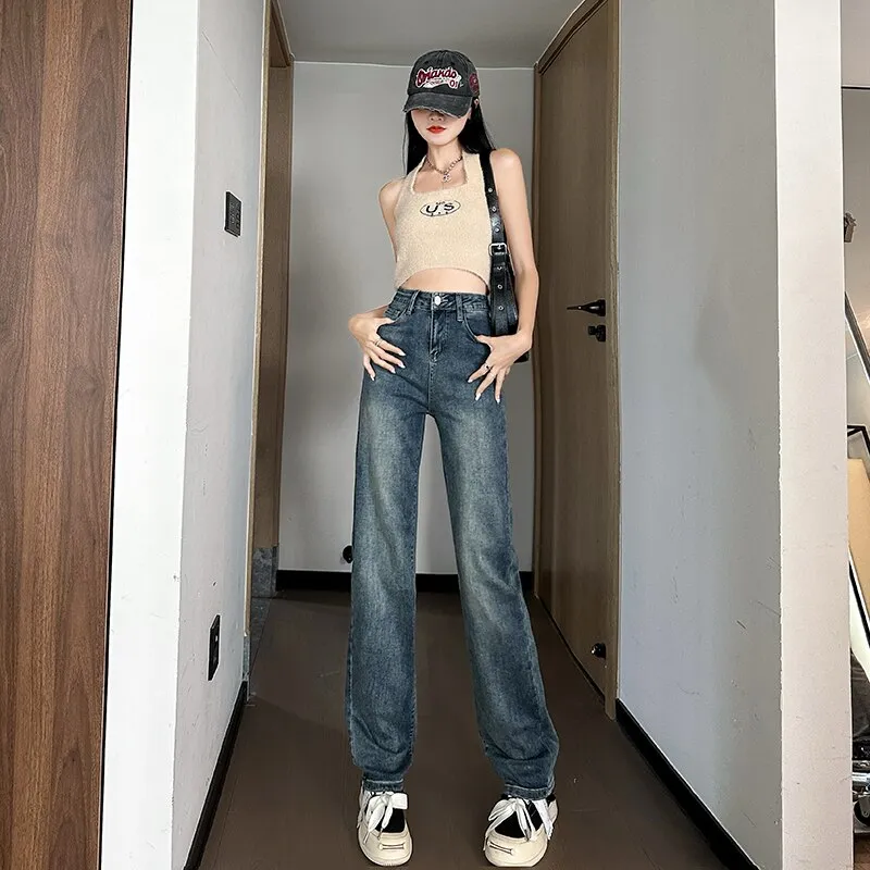 Chic Streetwear High Waist Boyfriend Jeans