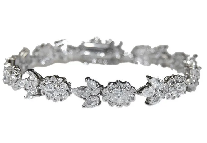 Chiesa Floral Inspired Bridal Bracelet