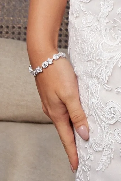 Chiesa Floral Inspired Bridal Bracelet