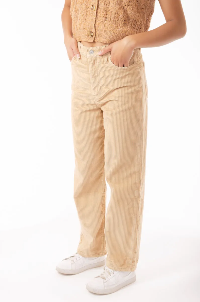 Corduroy Ribcage Straight Ankle Pants