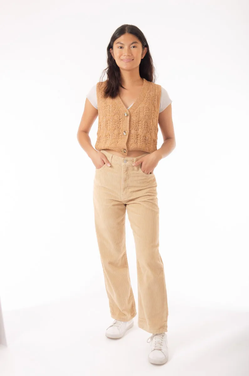 Corduroy Ribcage Straight Ankle Pants