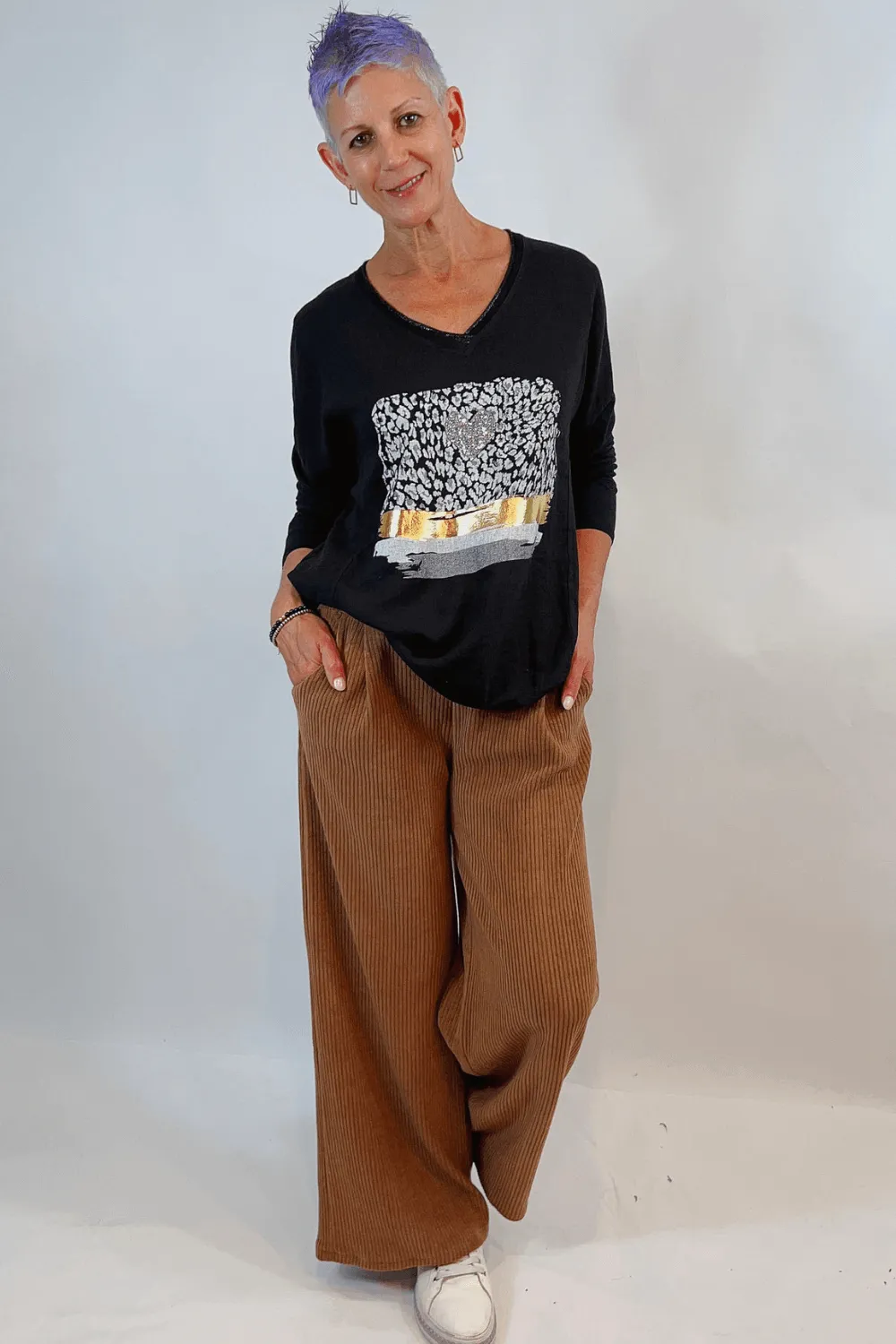 Corduroy Wide Leg Pant