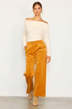 Corduroy Wide-Leg Trouser