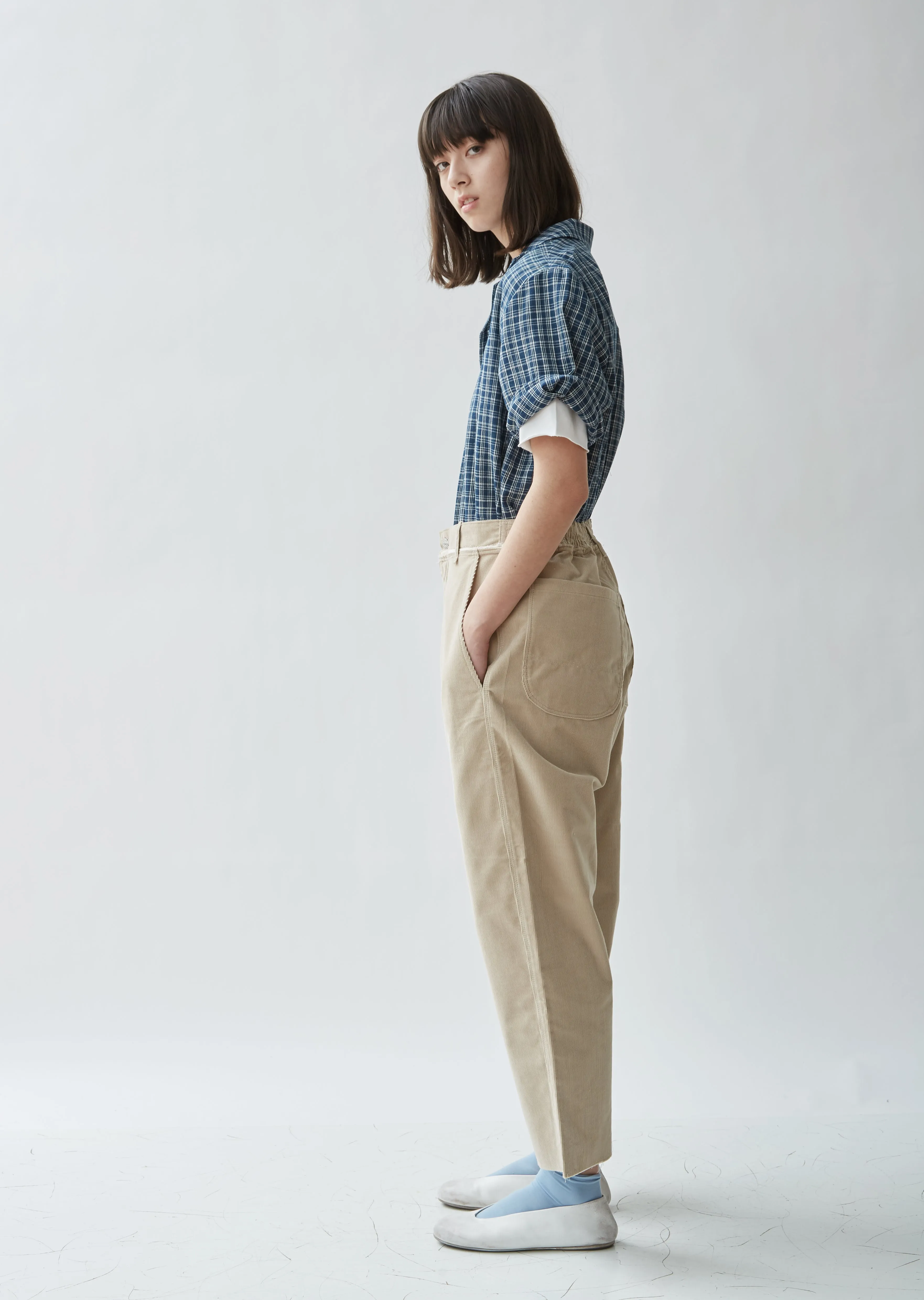 Cotton Corduroy Easy Pants