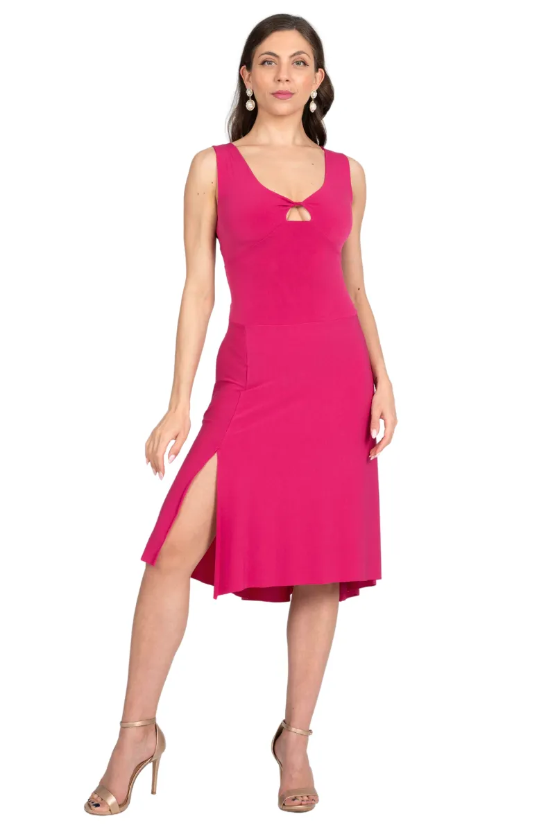 Crisscross Tango Dress with Back Draping