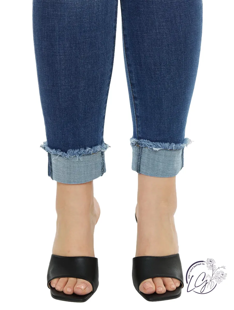 Curvy Kierra High Rise Ankle Skinny By Kancan