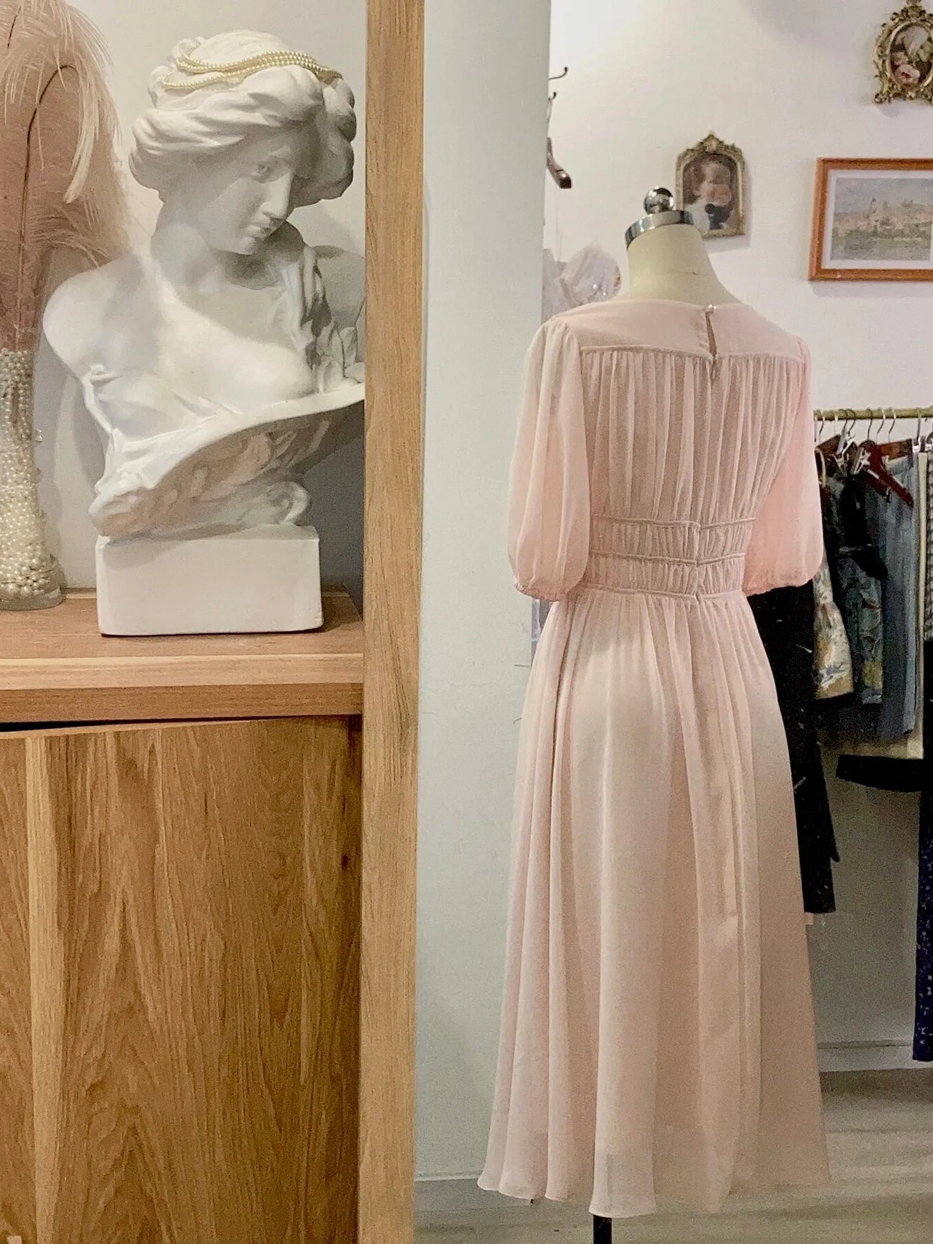 [Customized] Soft Rose - Sound Of Music Movie Inspired Midi Dress