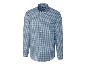 Cutter & Buck Easy Care Stretch Gingham Mens Long Sleeve Dress Shirt