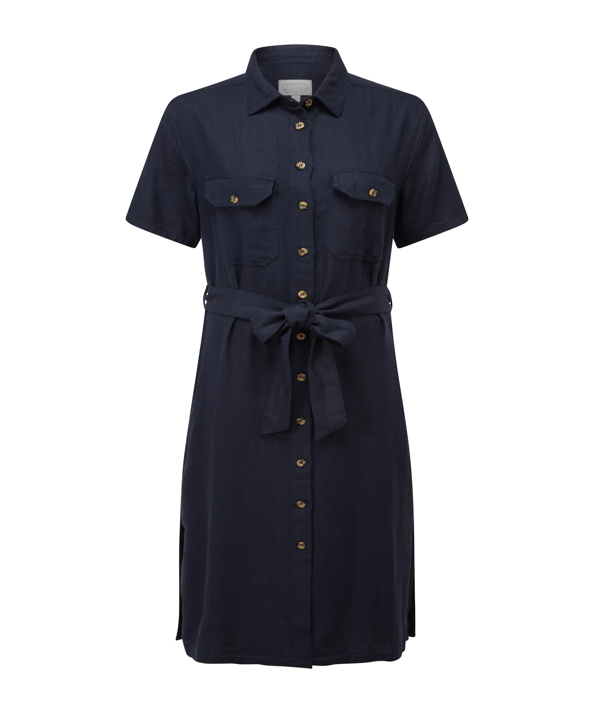 Daisy Linen Dress - Navy