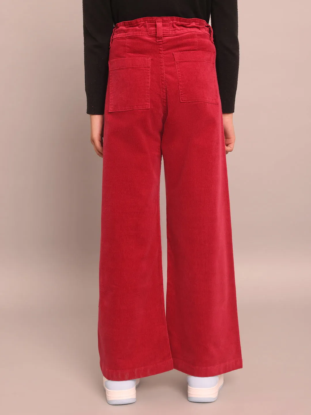 Dark red trousers for kids