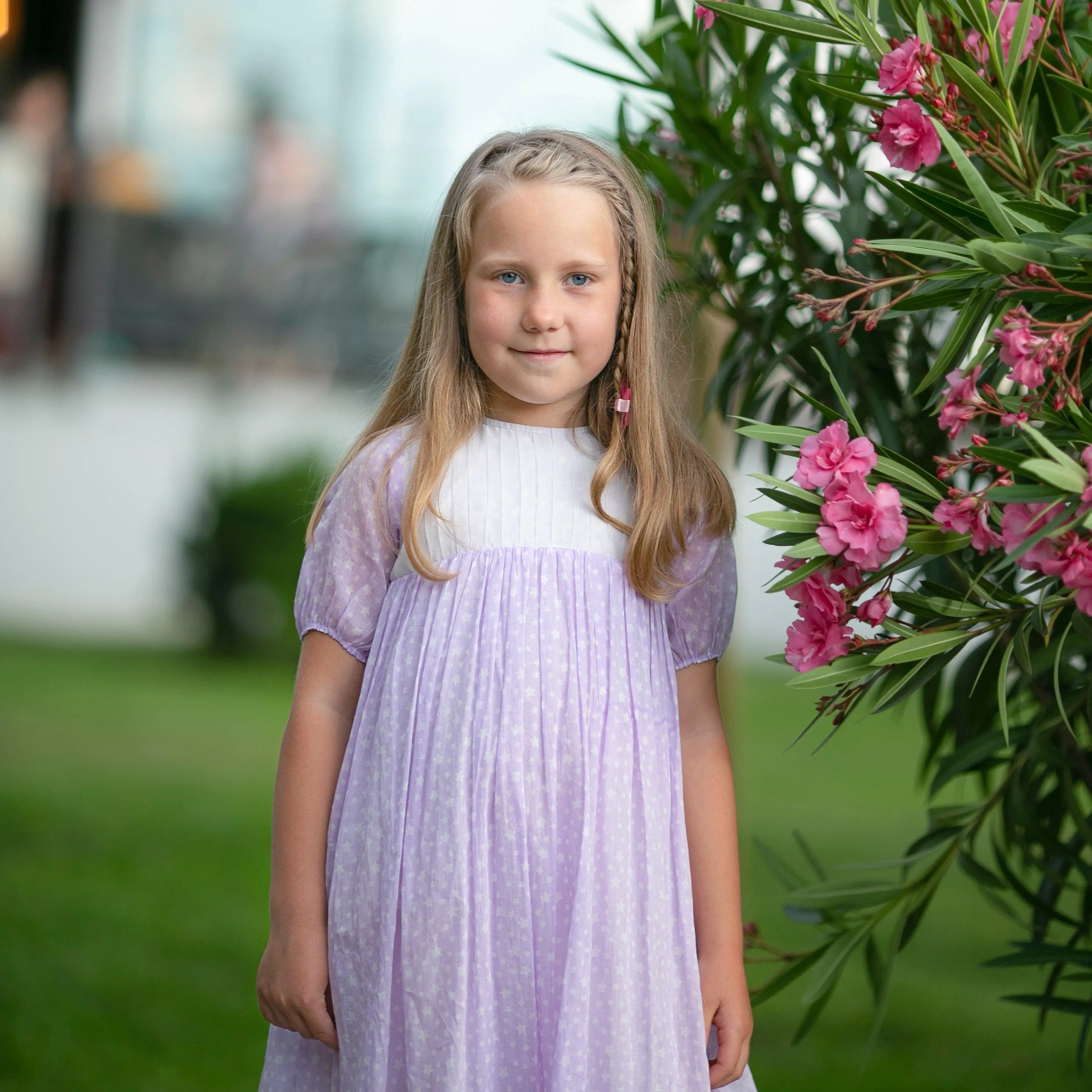 Day Dreamer- Lavender Dress with Stars for Girls