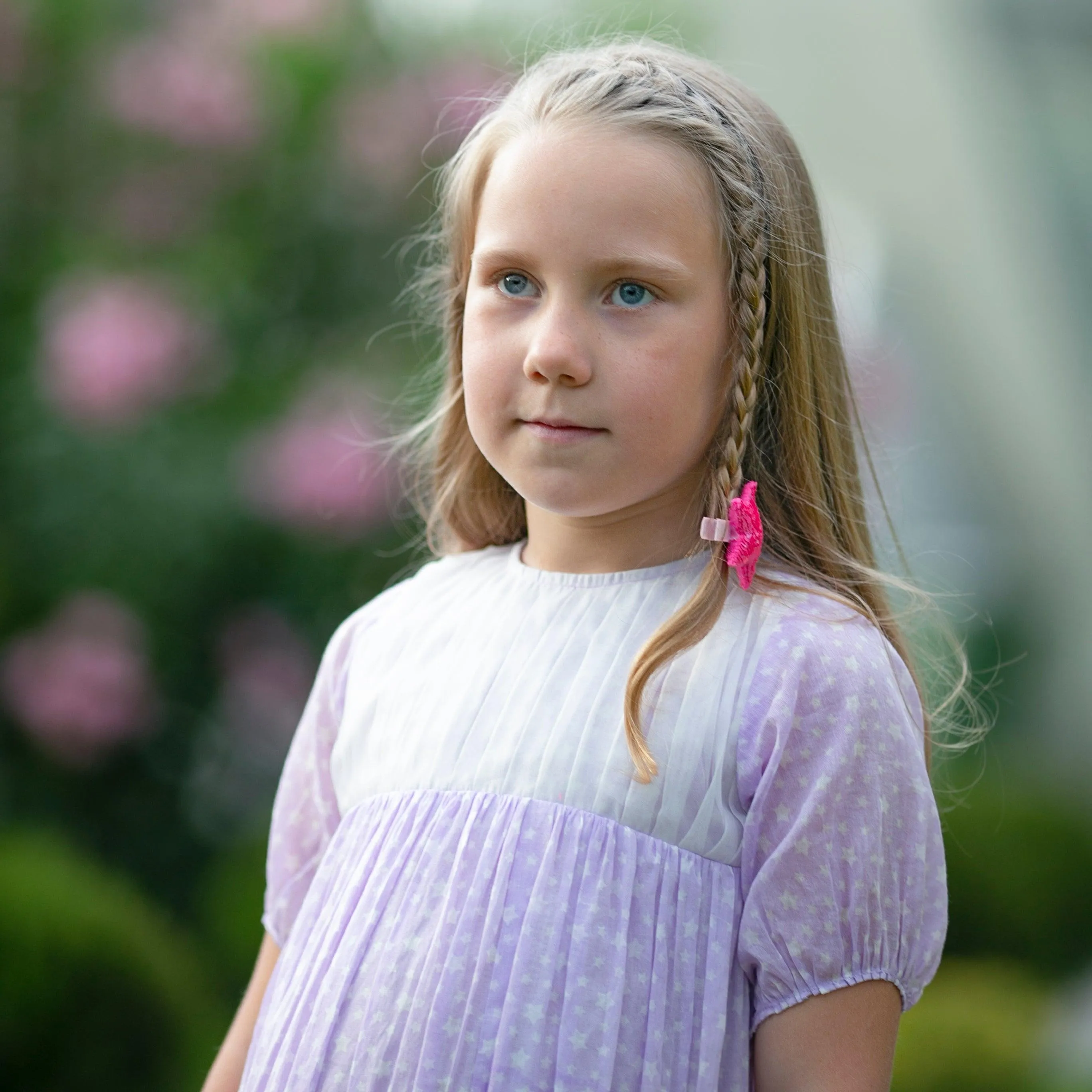 Day Dreamer- Lavender Dress with Stars for Girls