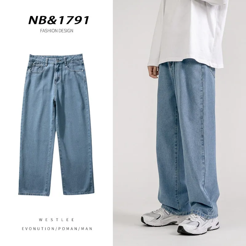 Denim Wide-leg Pants