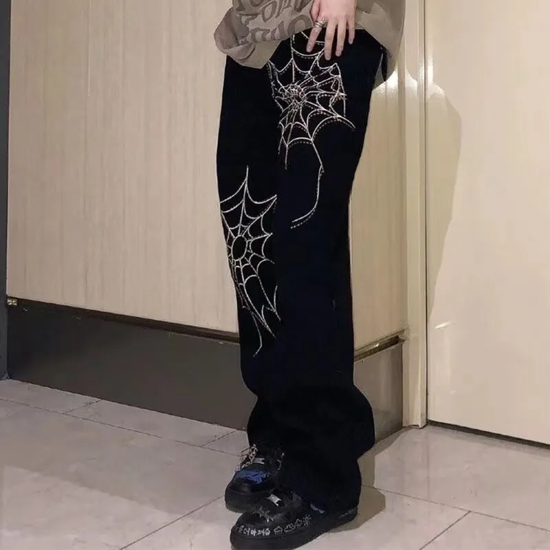 Embroidered Retro Jeans