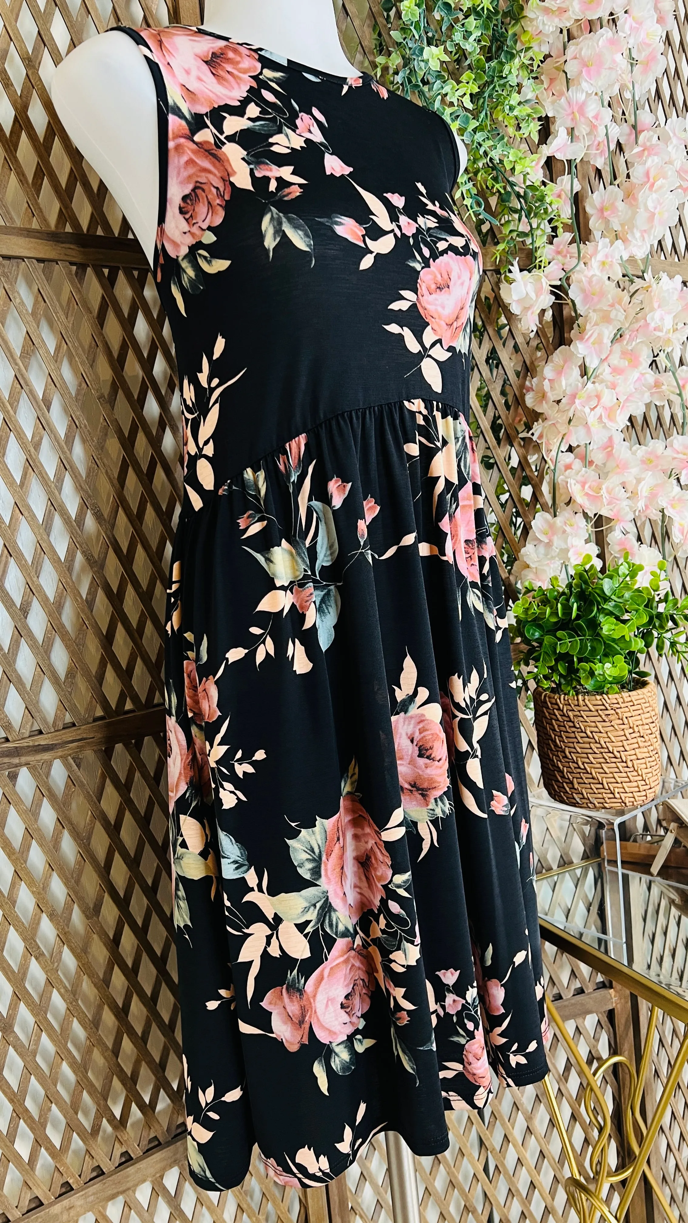 Empire Waist Floral Dress