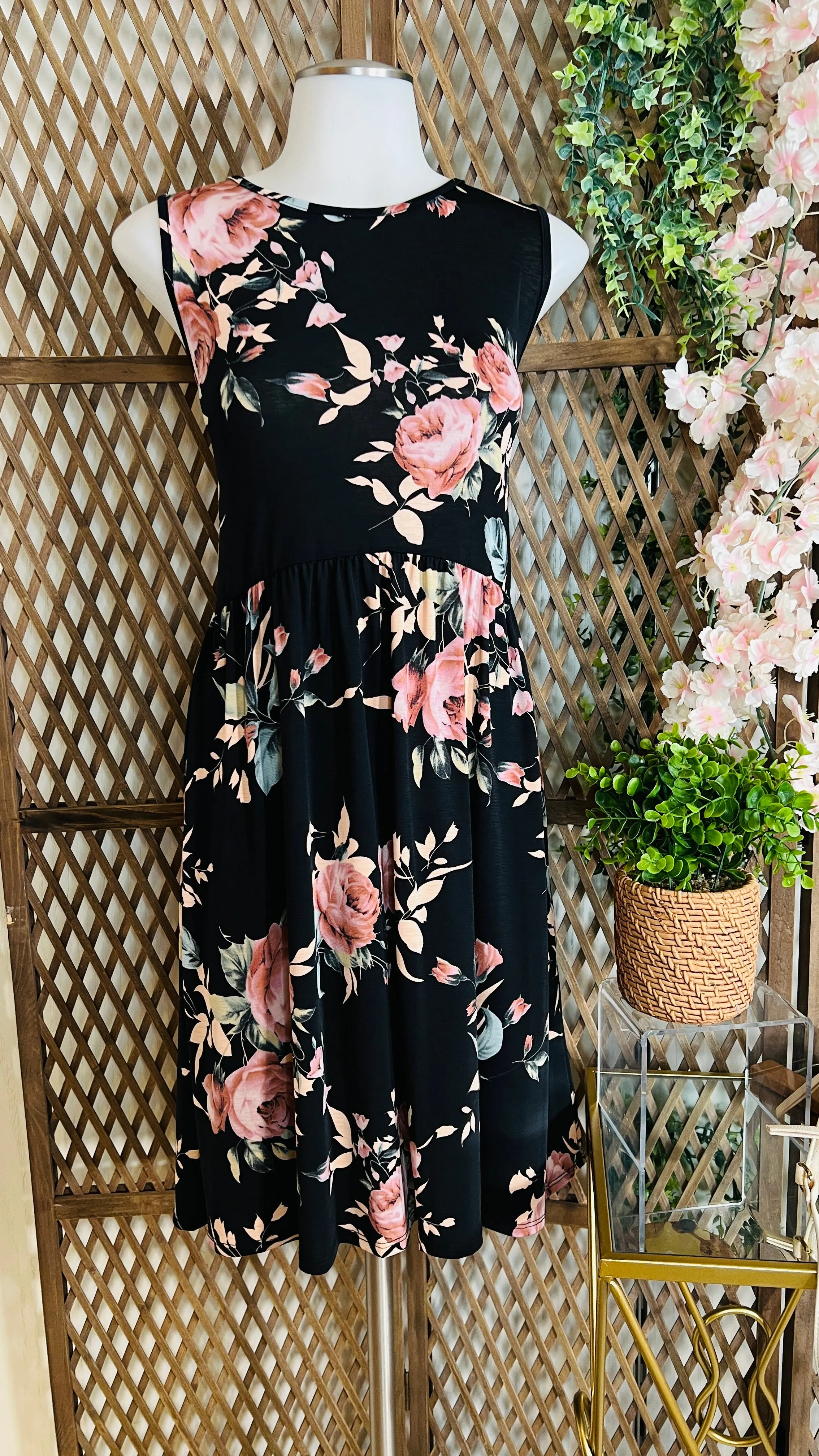 Empire Waist Floral Dress