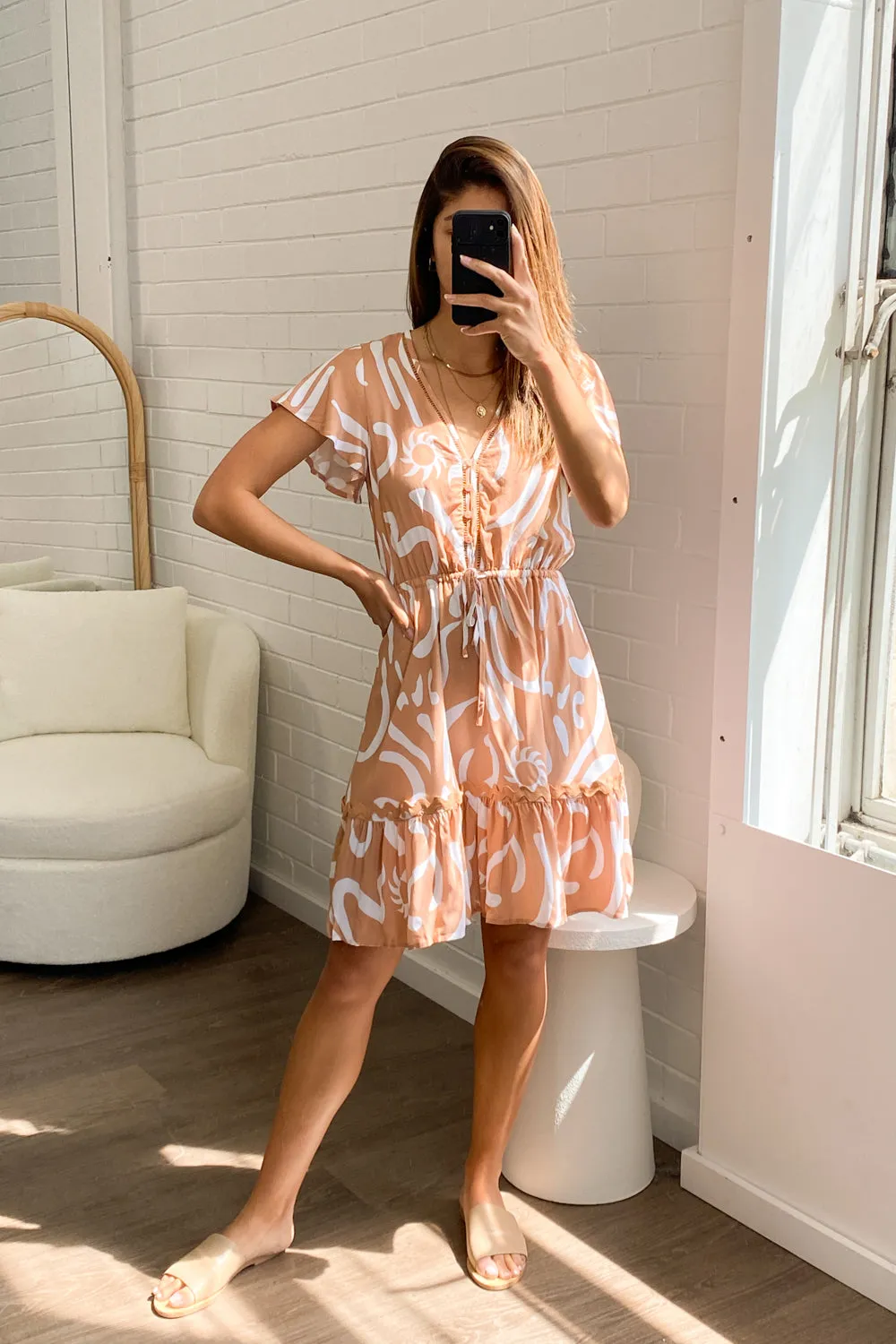 Erin Print Dress