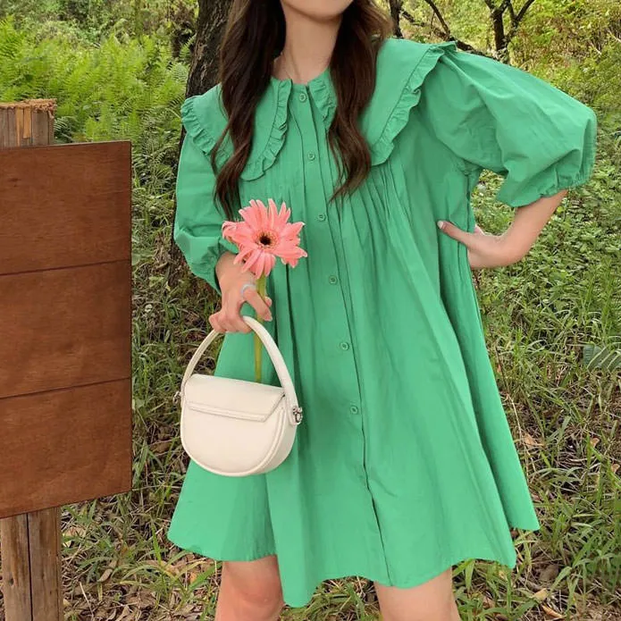 Fairycore Little Green Dress