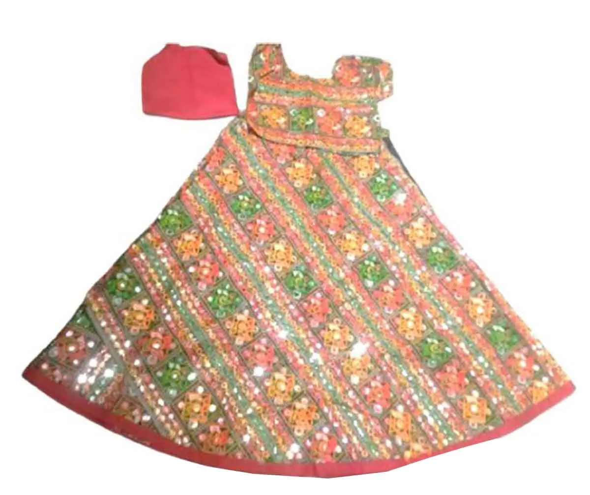 Fancydresswale Gujrati lehenga chaniya choli for Navrata readymade garba dance dress- Full size