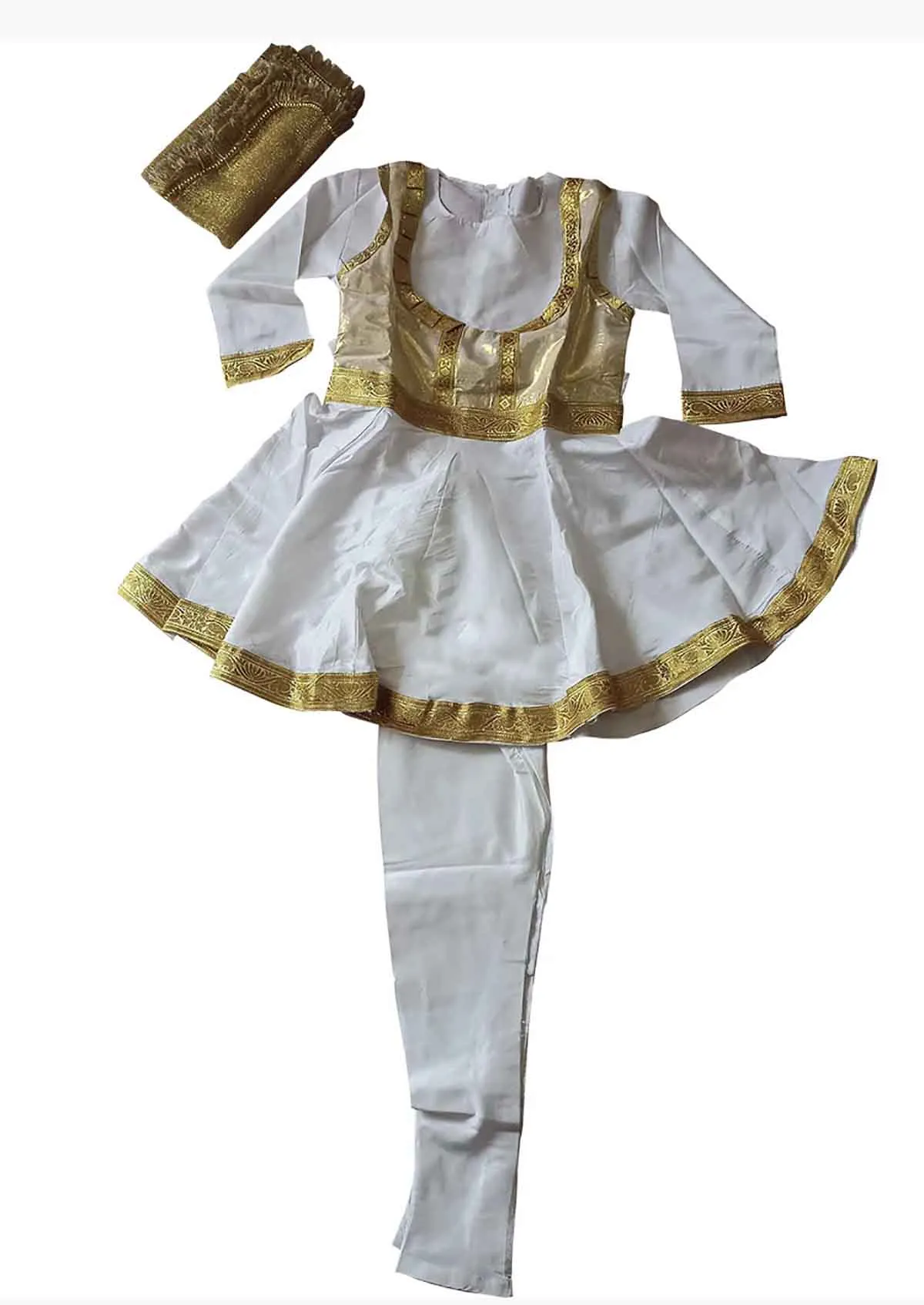 Fancydresswale Kathak dance dress for girls Anarkali Indian classical dance dress for girls