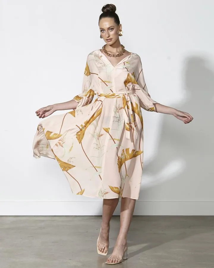 Fate   Becker Wild is the Wind Dress - Golden Palm