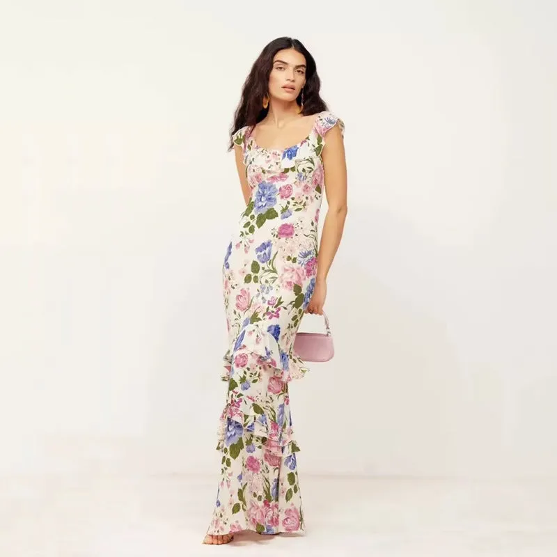 Fee || Floral Long Dress