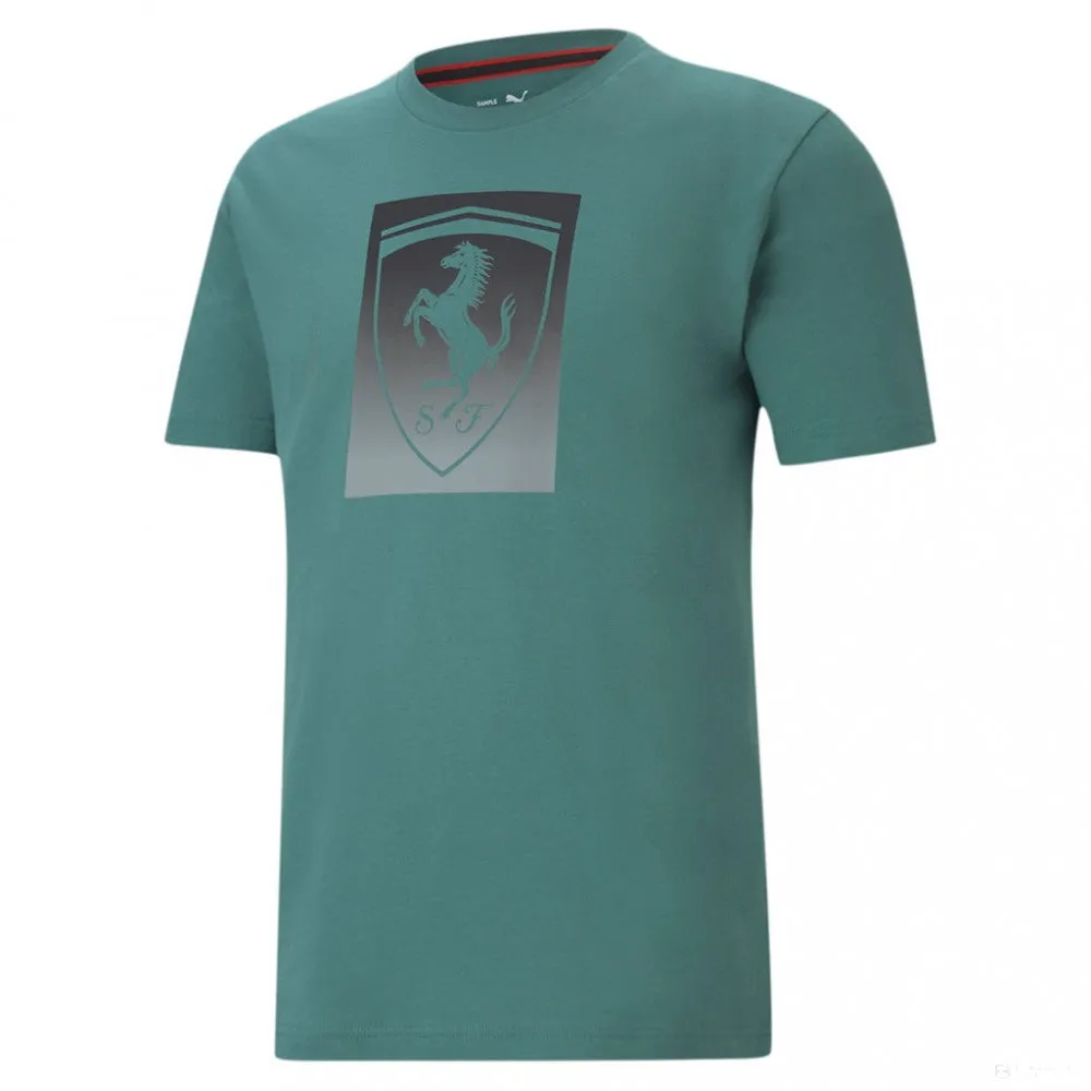 Ferrari T-shirt, Puma Race Big Shield, Green, 2021