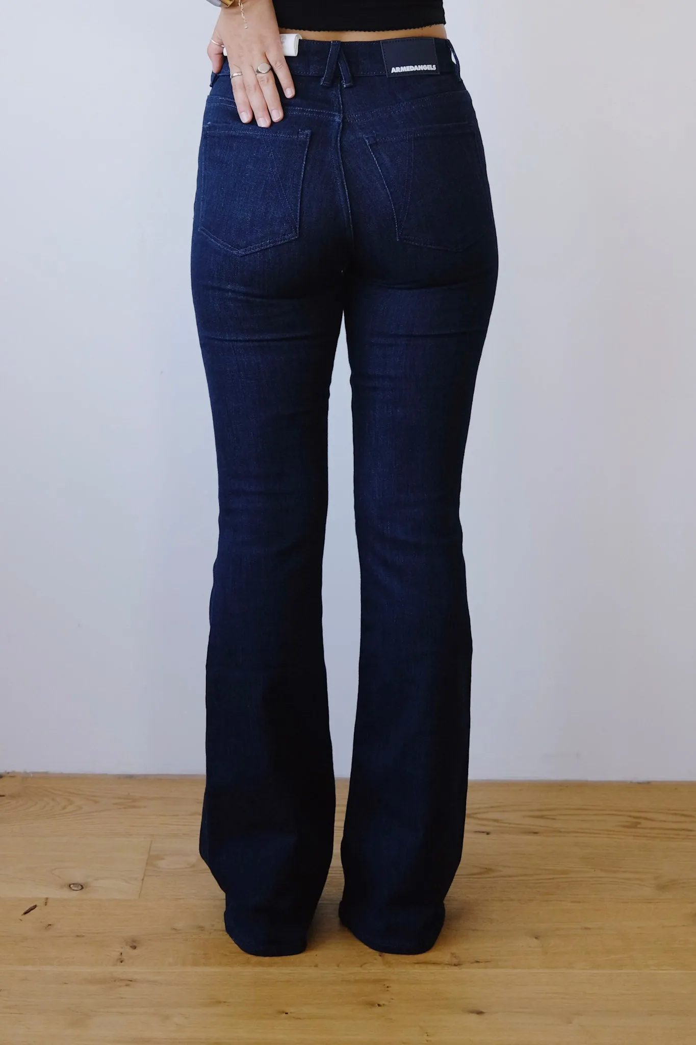 flared jeans - anamaa - dark cyanic