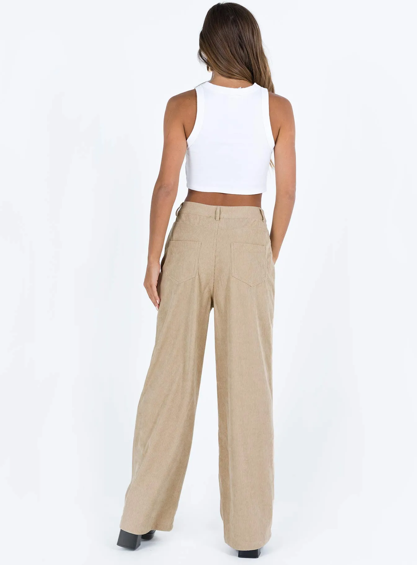 Frannie Corduroy Pants Cream