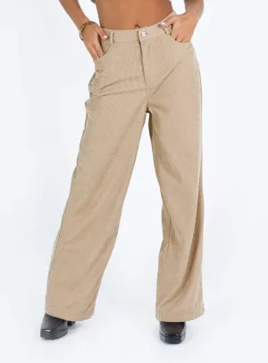 Frannie Corduroy Pants Cream