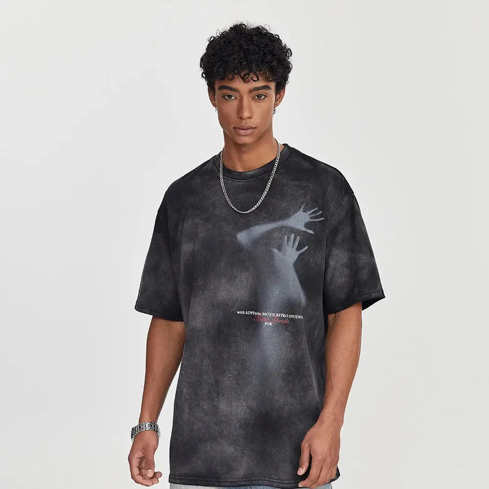 Fuzzy Figure Tie-Dye T-Shirt