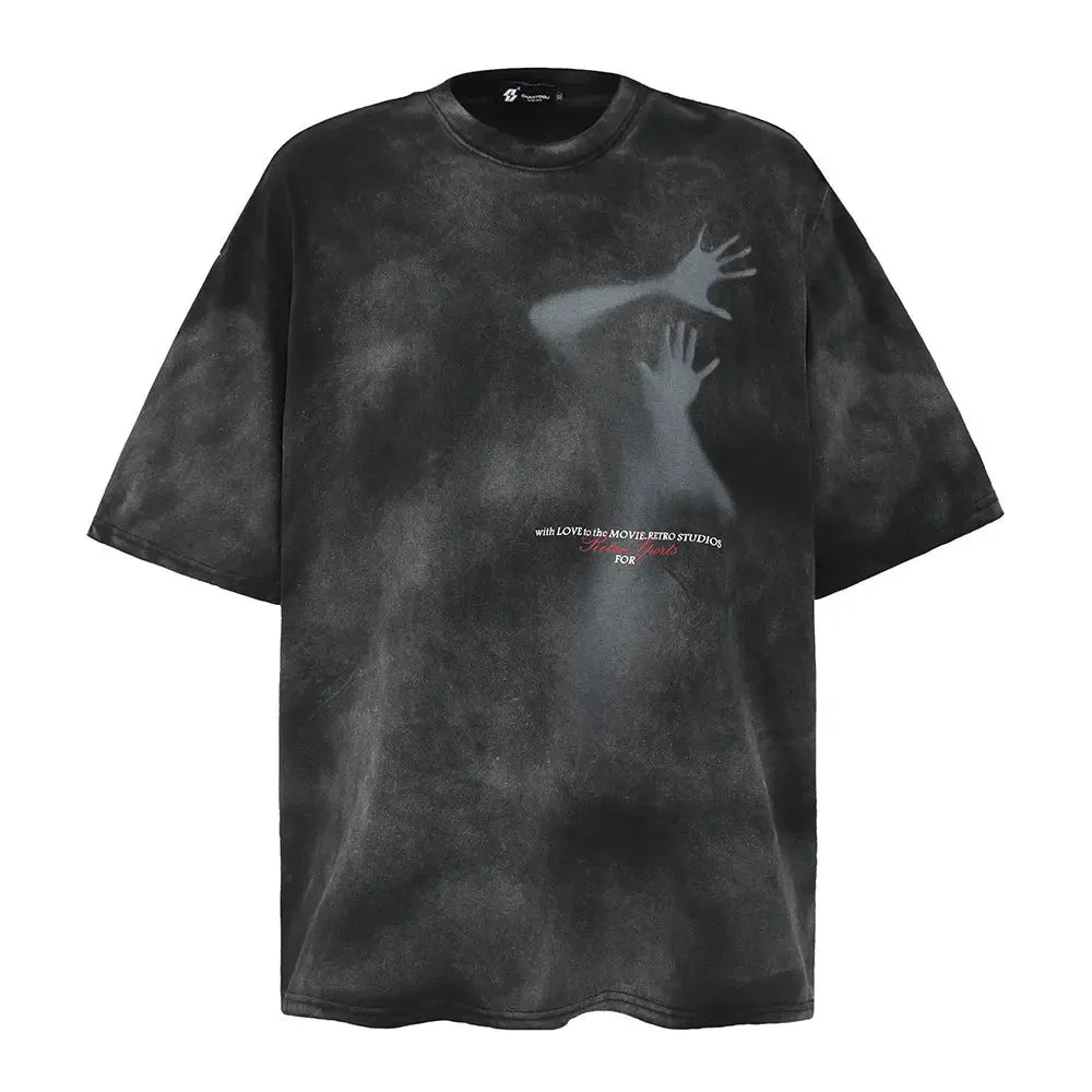 Fuzzy Figure Tie-Dye T-Shirt