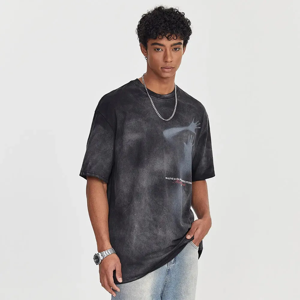 Fuzzy Figure Tie-Dye T-Shirt