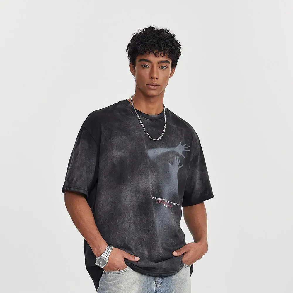 Fuzzy Figure Tie-Dye T-Shirt