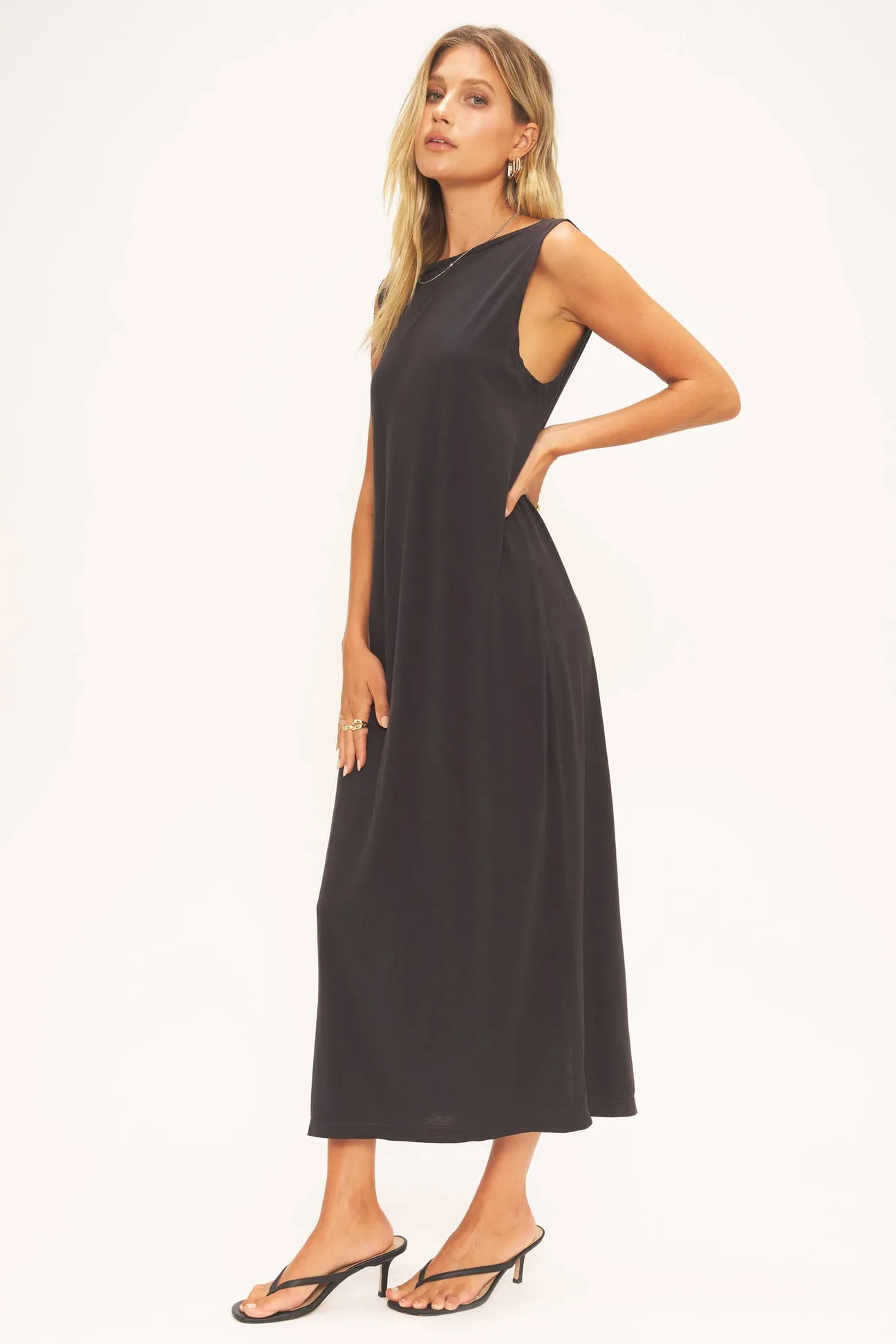 Gigi Seamed Dress - Vintage Black