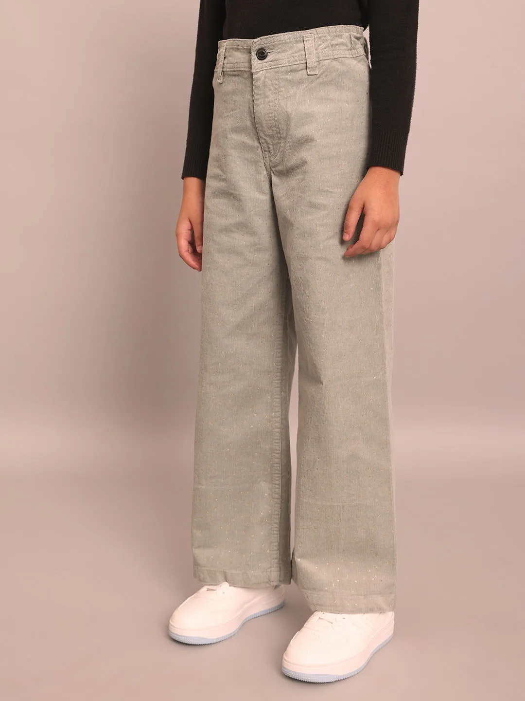 Girls corduroy loose trousers