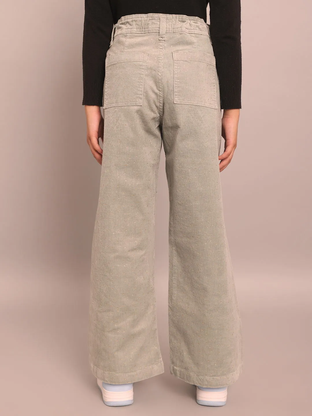 Girls corduroy loose trousers