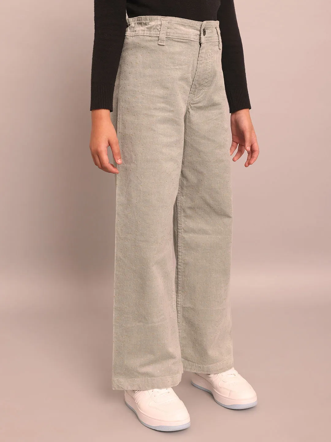 Girls corduroy loose trousers