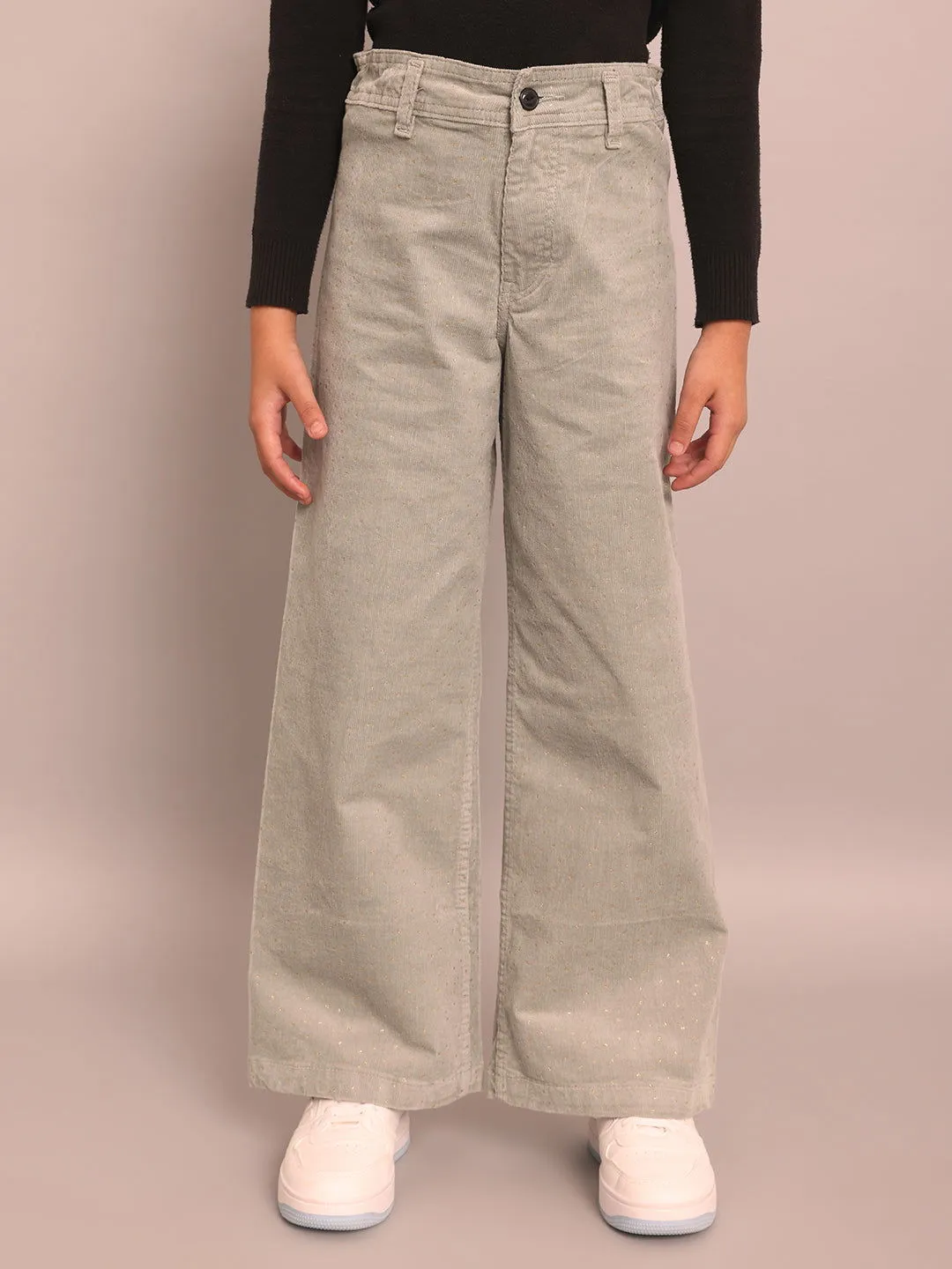 Girls corduroy loose trousers