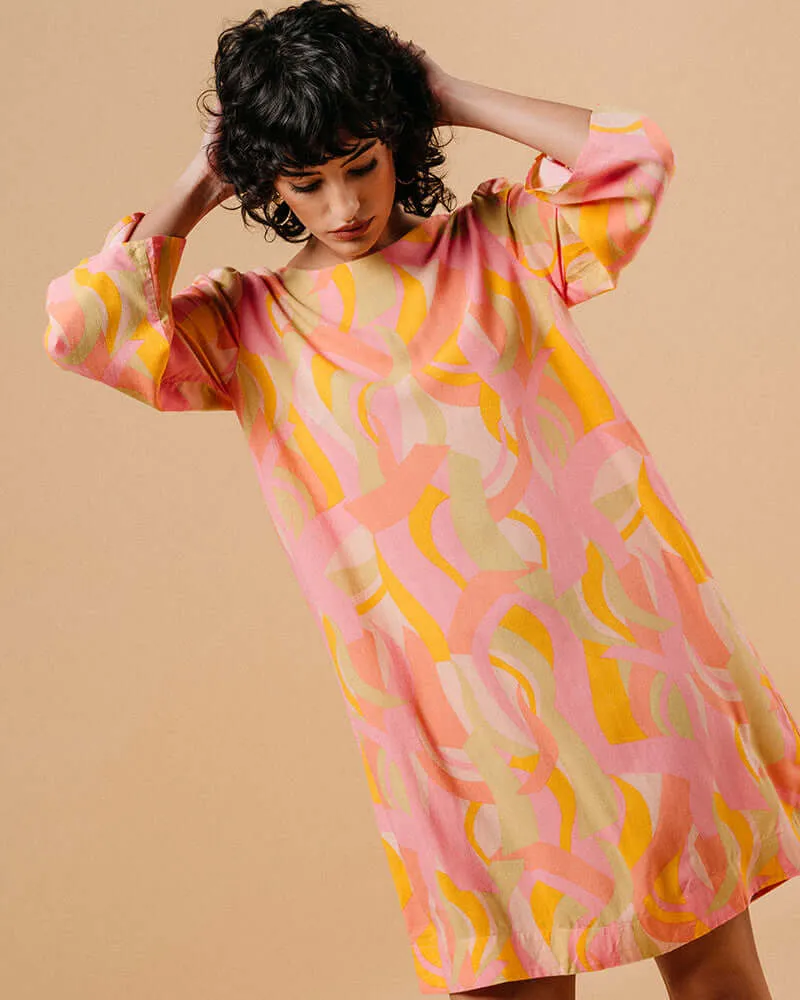 Grace & Mila - Maisie Colourful 60s Inspired Dress