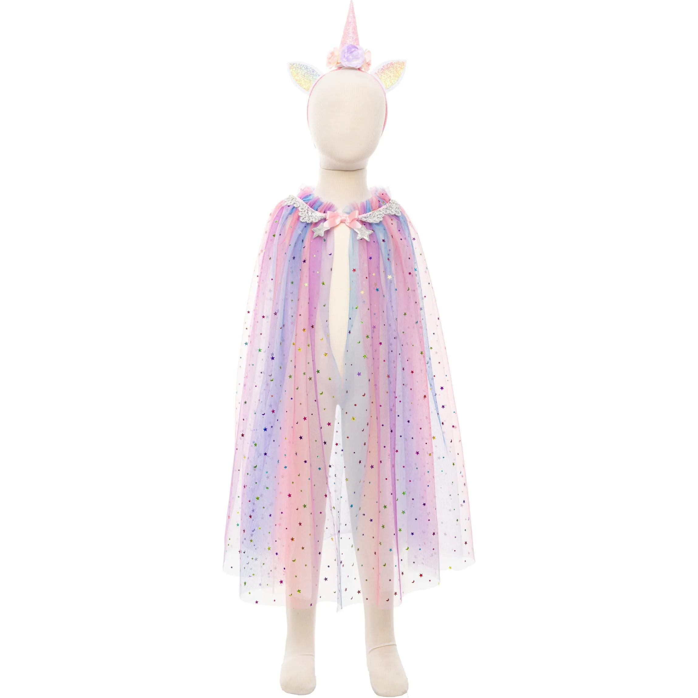 Great Pretenders Rainbow Unicorn Cape & Headband