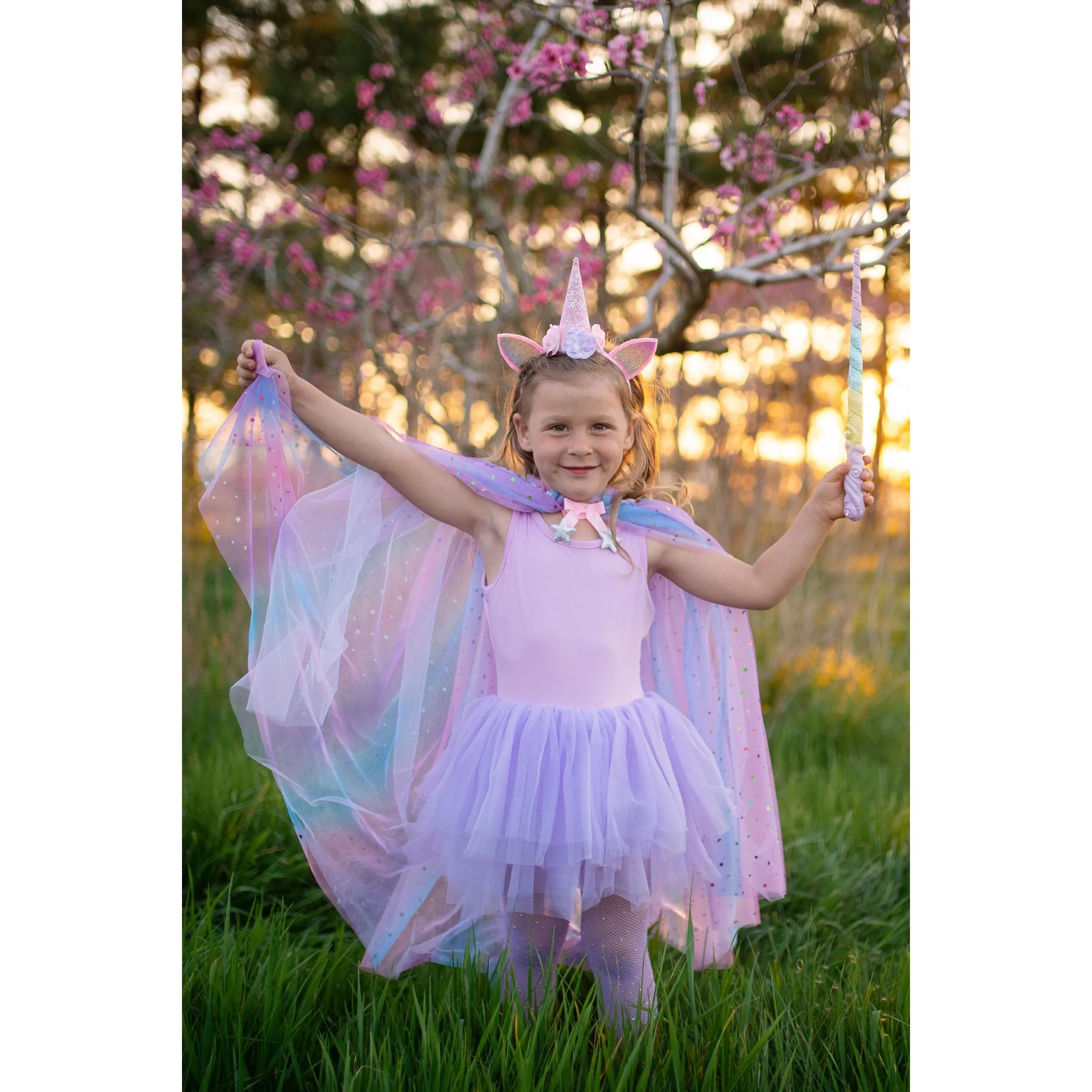 Great Pretenders Rainbow Unicorn Cape & Headband