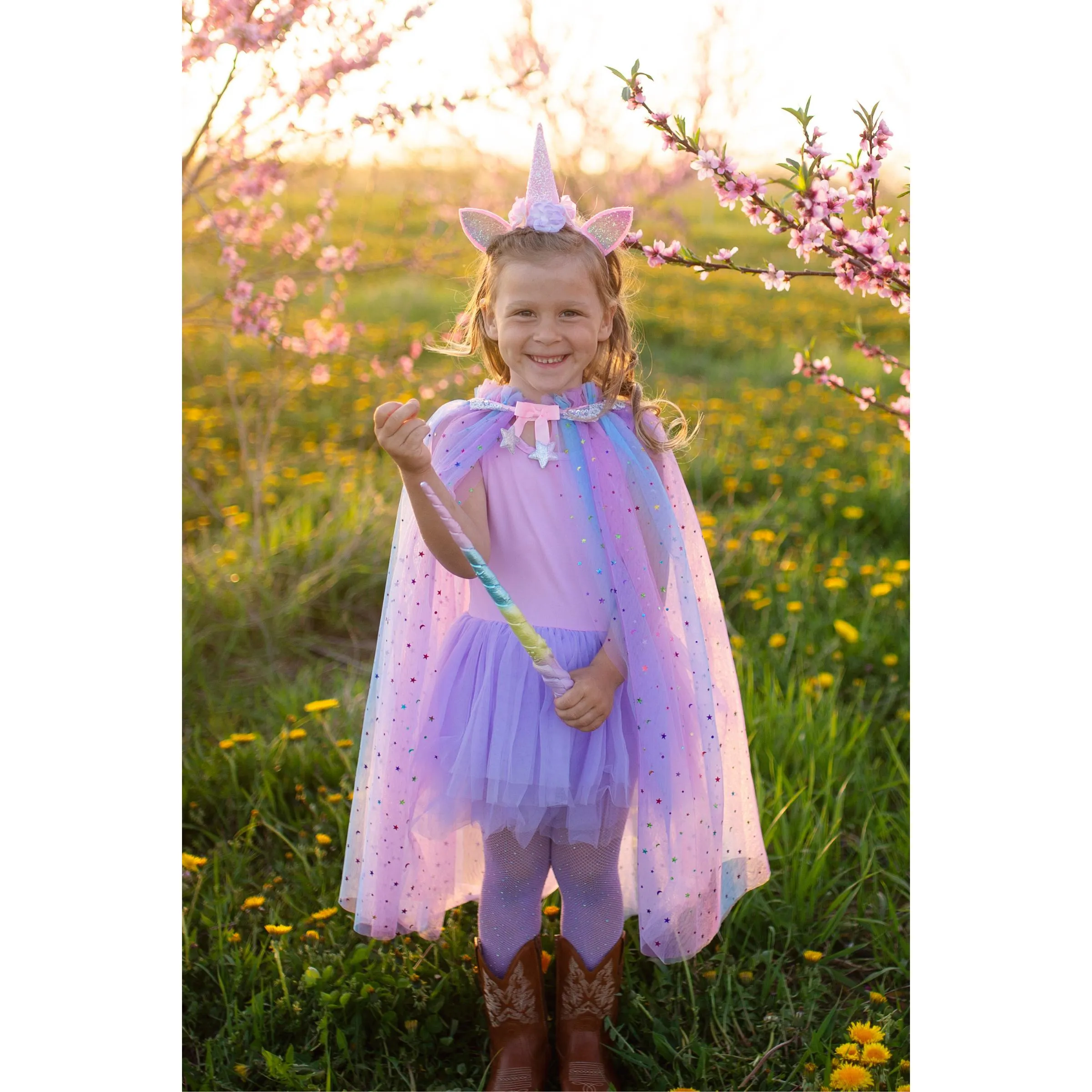 Great Pretenders Rainbow Unicorn Cape & Headband