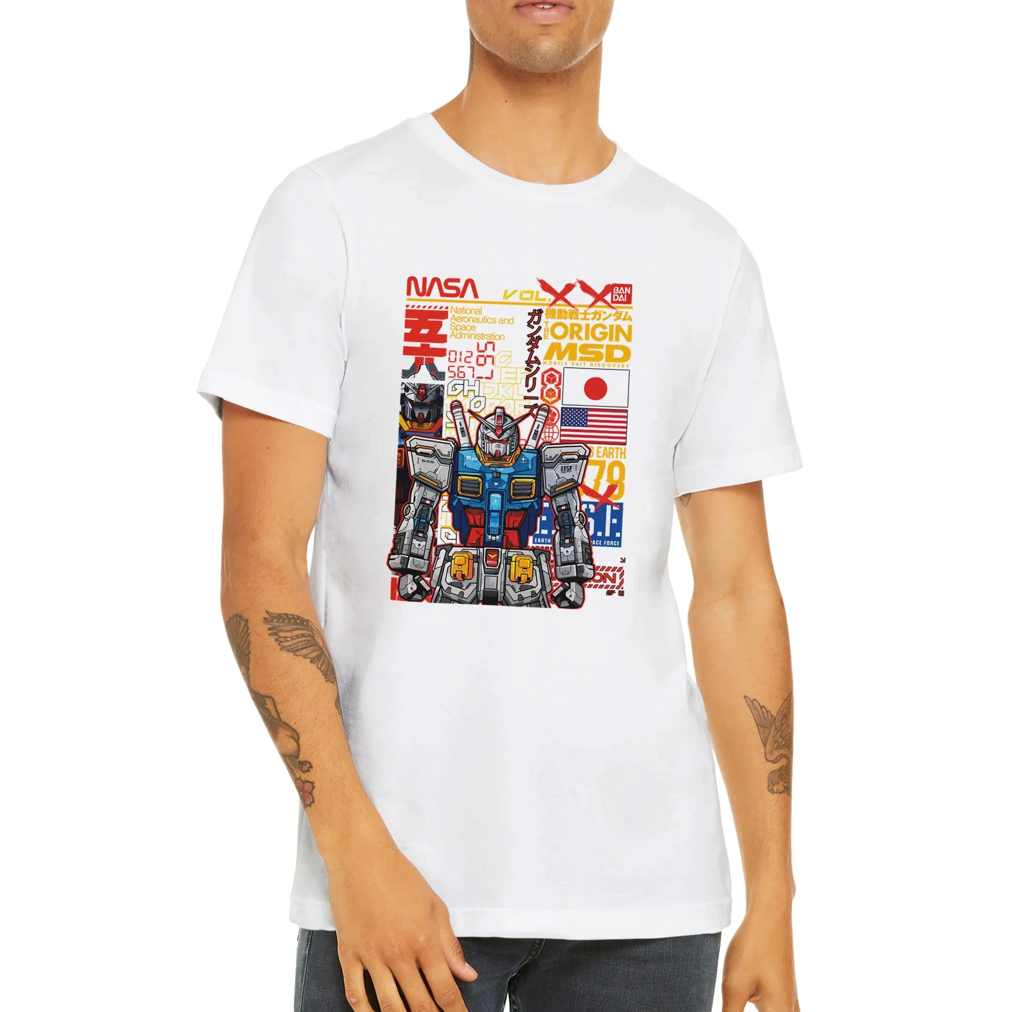 Gundam T-shirts - Gundam Artwork Vol 3 - Premium Unisex T-shirt