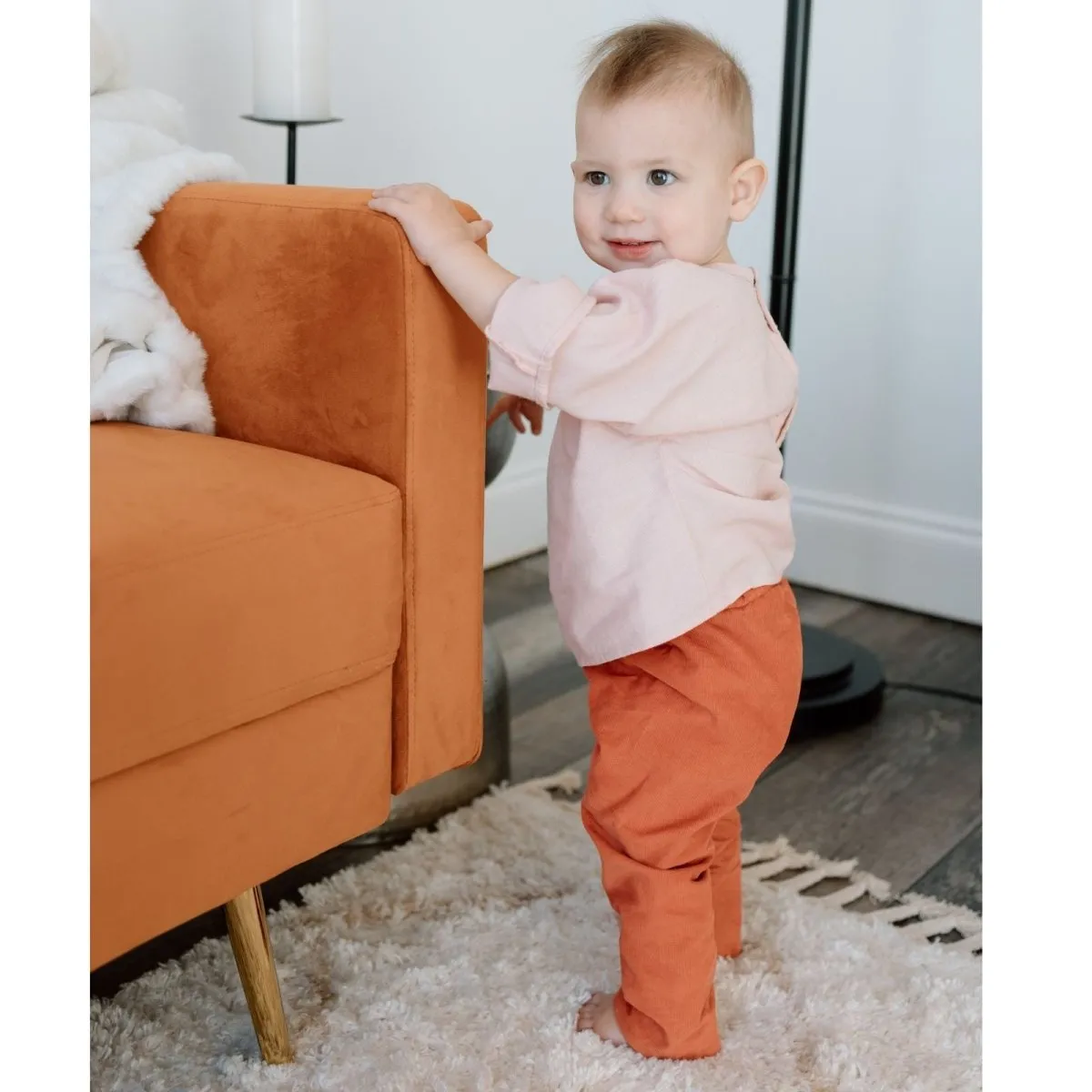 Harvest Orange Corduroy Pants