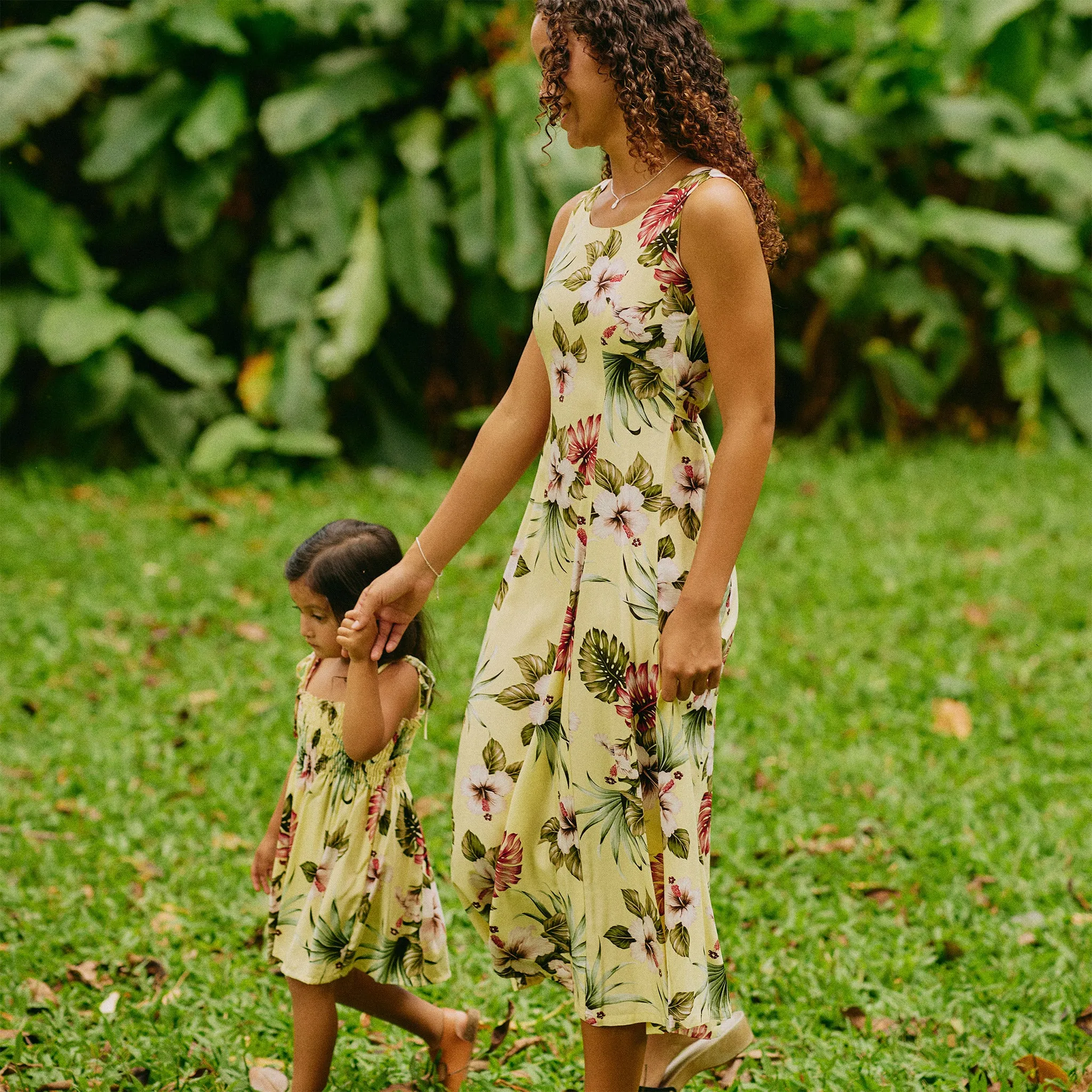 Hawaiian Floral Sylvia Long Dress