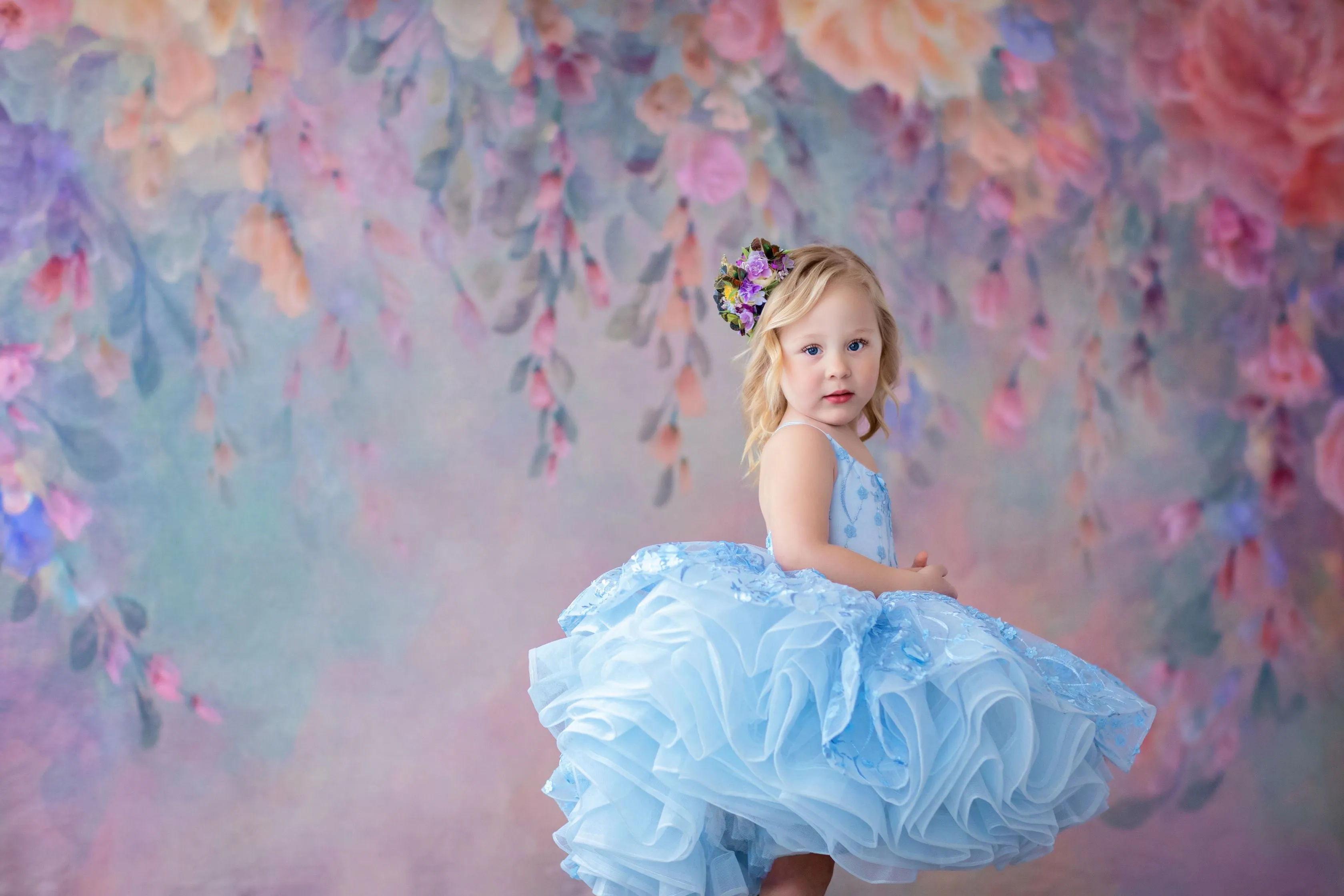 Heavenly-  Petal Length Gown ( 4 Year - Petite 5 Year)